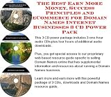 The Best Earn More Money, Success Principles and eCommerce for Domain Names Internet Businesses 3 CD Power Pack