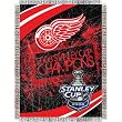 Detroit Red Wings 2008 NHL Stanley Cup Champions Woven Throw (019 Series) by Northwest (48x60")"