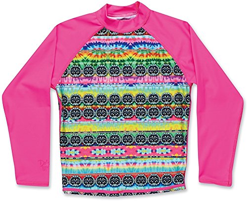 Dakine Girls Classic Long Sleeve Rash Guard, Cosmic Gem, 8