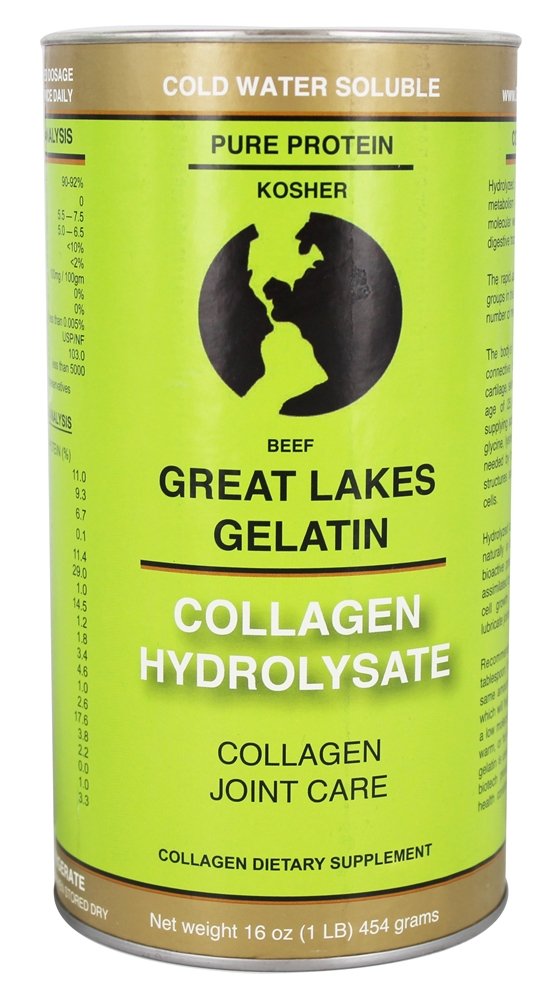 Galleon Great Lakes Gelatin Collagen Hydrolysate Beef, Kosher, 16 Oz.