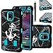 Note 4 Case, E LV Galaxy Note 4 Case Cover - Shock-Absorption / High Impact Resistant Full Body Hybrid Armor Protection Defender Case Cover for Samsung Galaxy Note 4 with 1 HD Screen Protector, 1 Stylus and 1 Microfiber Cleaning Cloth -ANCHOR BLUE