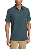 Columbia Mens Declination Trail Short Sleeve Shirt, Grill Small Plaid, X-Large