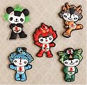 5 Fuwa Magnets: 2008 Beijing Olympic Mascots
