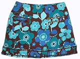 Brown and Turquoise Pocket Skort