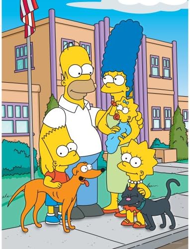 Oriental Furniture The Simpsons Family School Wall Art