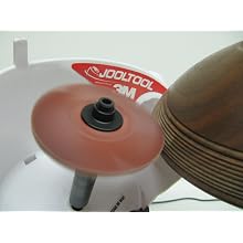 JoolTool Scotch-Brite Maroon Radial Bristle Brush Assembled with Plastic Tapered Mandrel Hub, Grit 220