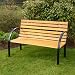 Arran Beautiful 3 Seat Wooden Slatted Garden Bench Brand New - Azuma Brand