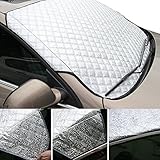 Inlink 二盗難防止の耳を持つ厚いカーウィンドウサンシェイド折り畳み式のカバーシールドカーテン日シェードプロテクター風防