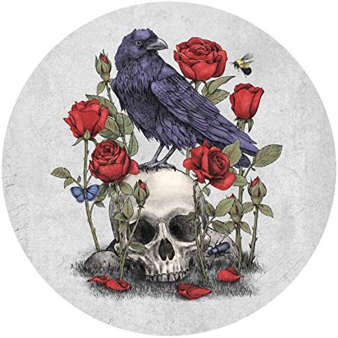 Terry Fan Momento Mori Circle Print