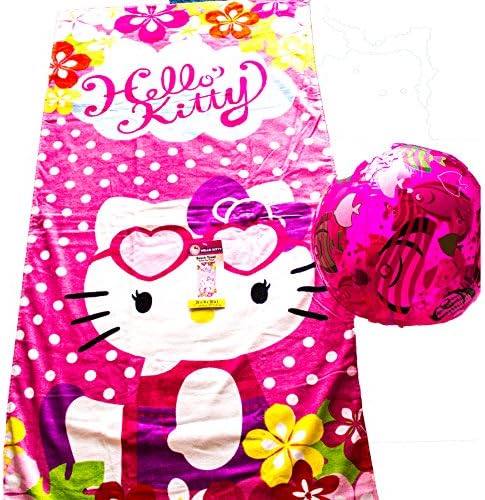 Kitty Beach towel and Ball Bundle of 2 Items