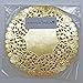 6 Inch Gold Round Lancaster Paper Doilies 100 Count
