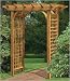 Colonial Garden Arbor with Square Lattice