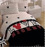 Disney Mickey Mouse Reversible Full Mini Comforter Set w/Shams