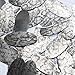 Sequin Gray Black Snakeskin Reptile Print Pattern Oval 1.5 inches Couture Loose Paillette Sequins