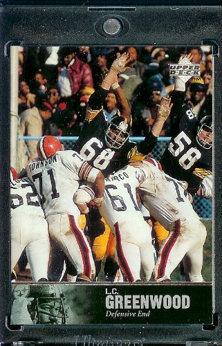 1997 Upper Deck Legends # 108 L.C.Greenwood Pittsburgh Steelers Football Card - Mint Condition - Shipped In Protective ScrewDown Case!