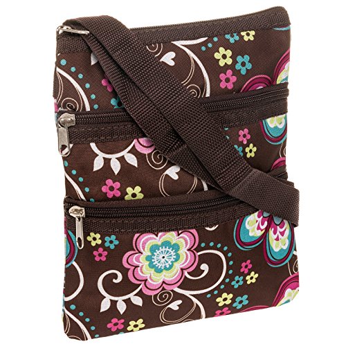 Womens Daisy Crossbody Swingpack Bag (Brown)