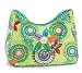 Green Flower Beaded Beach Tote Bag