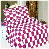 New Twin Size 3 Piece Rebel Flag (White) 800 Count Microfiber Sheet & Pillowcase Set