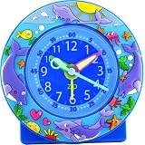 【 ベビーウォッチ / babywatch 】 ◆ ZIP アラームクロック / イルカ dauphins [正規輸入品］ ( 子供用 目覚し時計 置き時計 フランス 学習時計 Baby Watch Paris ）