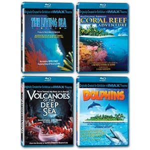 61OjHB2yv%2BL. SL500 AA300  IMAX: Oceans Collection (The Living Sea/Coral Reef Adventure/Volcanoes of the Deep Sea/Dolphins) [Blu ray] $34.99 Shipped Free!
