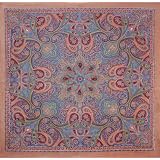 Fashionable Cotton Scarf - Indian Paisley Print - Hippie Style - Tan, Green & Blue ~ Sunshine Joy