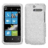 Rhinestones Protector Case for HTC Arrive, Clear Full Diamond