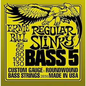 Ernie Ball 2836 Regular Slinky 5-String Electric Bass Set