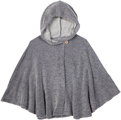 Ella Moss Girls 7-16 Huner Poncho, Navy, 10