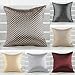 Elegant Hot Grid Throw Pillow Case Home Sofa Decorative Cushion Cover Grey