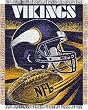 Minnesota Vikings Spiral Series Jacquard Throw Blanket - NFL Football Fan Shop Team Merchandise