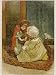 Jigsaw of TWO GIRLS TALKING C1890 from Mary Evans
