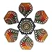 Diwali Christmas Decorations - Rangoli - 7 Piece Handmade Wooden - Multi Design - For Wall, Floor or Table Decoration