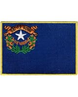 Nevada State Flag Embroidered Patch Iron-On NV Emblem