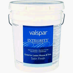 Valspar 004.0797177.008 Integrity Exterior Latex Satin House Paint
