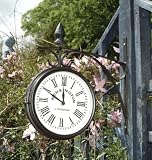 Double Sided Vintage Style Clock - for indoors or outdoors - Product ID: 580