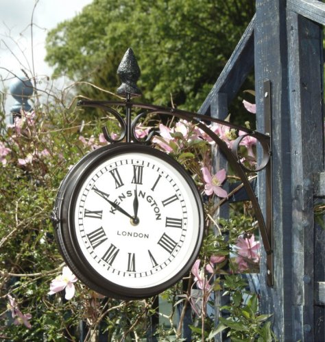 MANUFACTURED FOR GOOD IDEAS VICTORIAN STYLE WALL CLOCK/ DOUBLE SIDED/ BRAND NEW