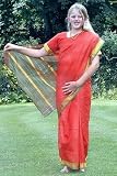 Sari - indian Saree girls children kids dressup clothes Pre-Pleated for a Authentic look. Ages 6-8 (Height:120cm)-Fancy Dress Indian costume. Note: Random colour sari will be sent