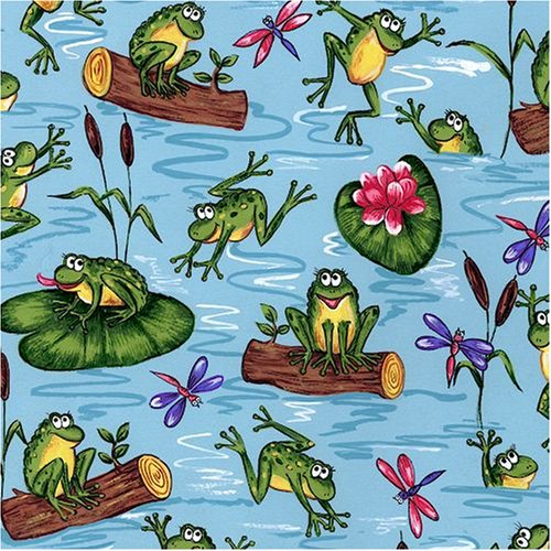 Toad on Log Fleece Throw Blanket