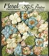 Floral Embellishments Velvet Hydrangeas With Glitter 36/Pkg-Blue