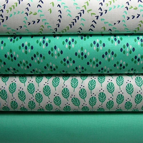 Moda Color Me Happy Teal 20 Jelly Roll Fabric Strips 2.5 X 43 Inches