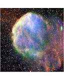 Photographic Print of Supernova remnant IC 443, composite image from Science Photo Library