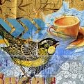 Teacup Song Bird - 16 x 16"