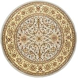 Safavieh Lyndhurst Collection LNH212J Grey and Beige Round Area Rug, 6 feet in Diameter (6' Diameter)