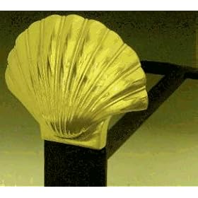 Mayer Mill Brass -SAI-2 - Shell Andiron - Pair by Mayer Mill Brass