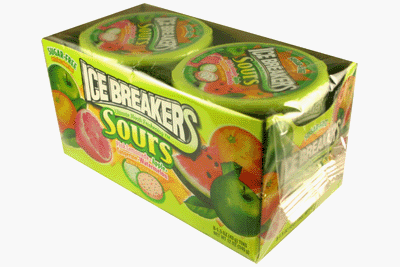 Ice Breakers Mints Sours Tropical 8 Packs by Hershey's