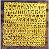 Wachsbuchstaben Kleinbuchstaben in Gold
