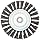 Weiler Vortec Pro Wide Face Wire Wheel Brush, Threaded Hole, Carbon Steel, Full Twist Knotted, 6" Diameter, 0.025" Wire Diameter, 5/8-11" Arbor, 11000 rpm