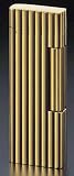 Corona Roller Gold Tone With Lines Cigarette Lighter