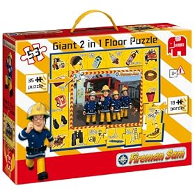 Fireman Sam 2 in 1 Giant Activity Floor Puzzle (53 Pieces)