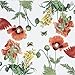 Printed Poppies Paper Napkins, Tea Party Shower Luncheon Serviettes, 20 Count 13